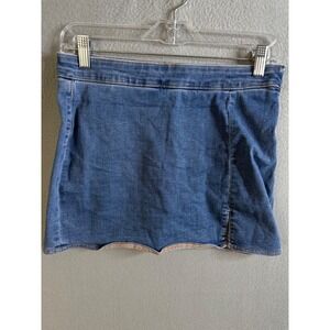 American Eagle Skort Women's 2 Denim High Rise Mini Next Level Stretch